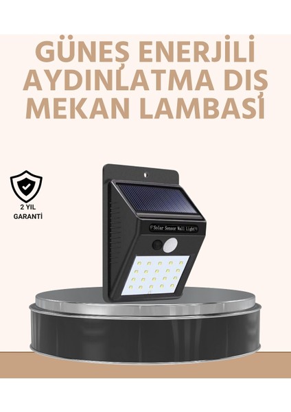 Buğz Enerji Tasarruflu ve Otomatik Sensörlü LED Güneş Işığı – Dış Mekan Uyumlu