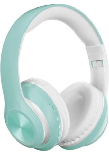 Merteknik P68 Bluetooth Kablosuz Stereo Kulaklık Bebek Mavisi