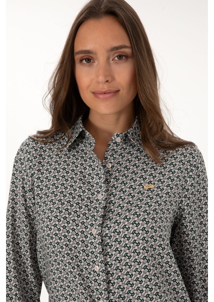 Kadın Taş Gömlek Desenli 50316424-VR049 fiyatları