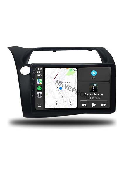 Honda Cıvıc Hb 2008-12 9" Uyumlu Androıd Multimedya Gerçek 2/32 Kablosuz Carplay Geri Görüş Kameralı fiyatları