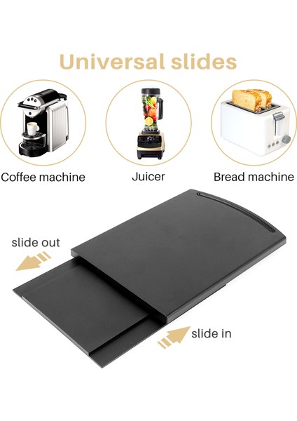 Mutfak Lavabosu Sürgülü Kahve Tepsisi Matı, Dolap Altı Ekipmanı, Kahve Makinesi(Yurt Dışından) fırsatları