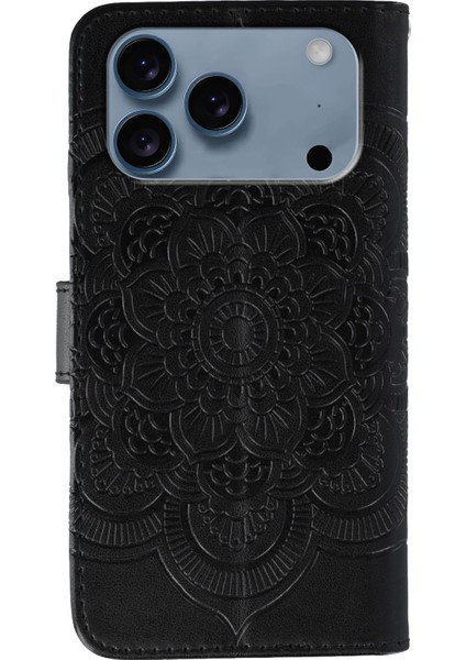 X-Step iPhone 17 Pro Için Bilek Kayışlı Yapay Dekorlu Pu Deri Telefon Kılıfı (Yurt Dışından) indirimleri
