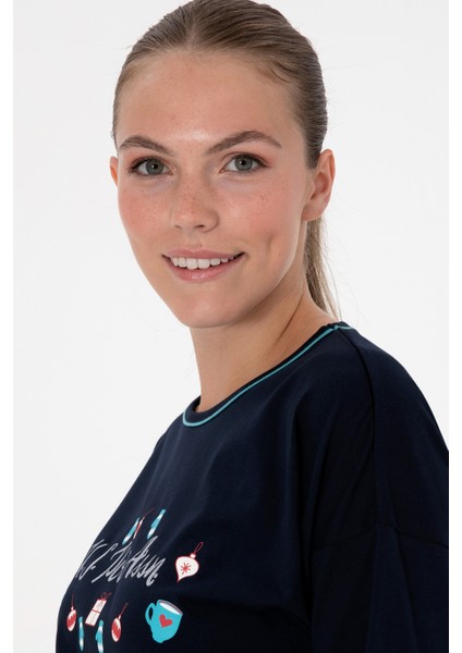 Kadın Lacivert Pijama Takım 50318896-VR033 fiyatları