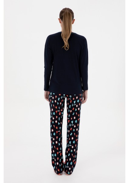 Kadın Lacivert Pijama Takım 50318896-VR033 indirimleri