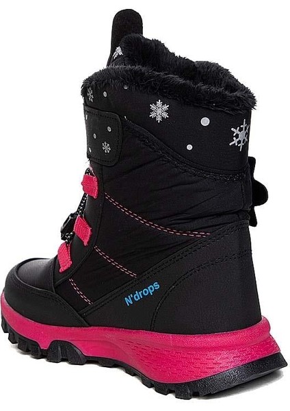Ndrops Filet Kaymaz Kürklü Kız Çocuk Kar Botu 014 Siyah Fuşya modelleri