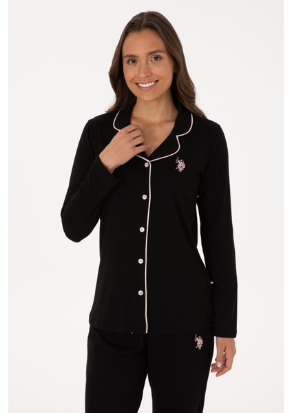 Kadın Siyah Pijama Takım 50318815-VR046 modelleri