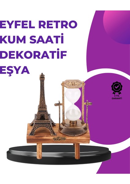 Buğz Ev, Ofis ve Kafeler Için Retro Ahşap Kum Saati Dekorasyonu