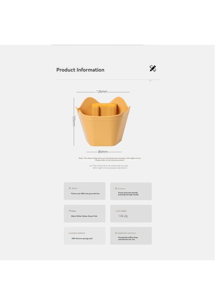Kahve Gerekçeleri Kova Polygons Espresso Grounds Dump Dump Bin Çok Amaçlı Espresso Bertaraf Kovası Ev/ofis Yeşil (Yurt Dışından)