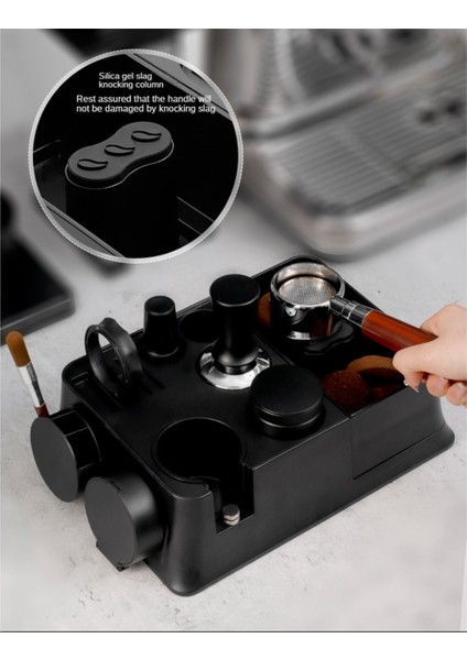 Kahve Kurcalaması Stand Portafilter Tutucu Slip Olmayan Espresso Tamping Istasyonu Cafe Mağazası Için Çok Fonksiyonlu Depolama Braketi (Yurt Dışından)