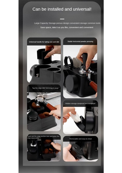 Kahve Kurcalaması Stand Portafilter Tutucu Slip Olmayan Espresso Tamping Istasyonu Cafe Mağazası Için Çok Fonksiyonlu Depolama Braketi (Yurt Dışından) fırsatları