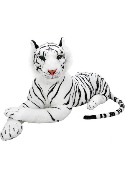 Buğz 01401 Beyaz Kaplan Peluş 60 cm