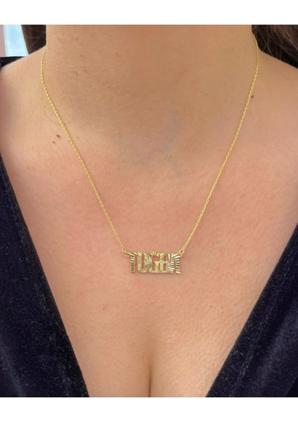 925 Gümüş | Kristal Kesim Istediğini Yazdır Kolye