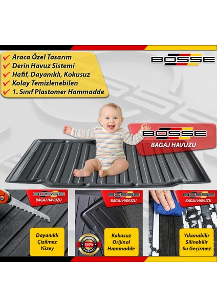 Audi A6 Bagaj Havuzu (C5) 1997 - 2003 Arası Bosse modelleri