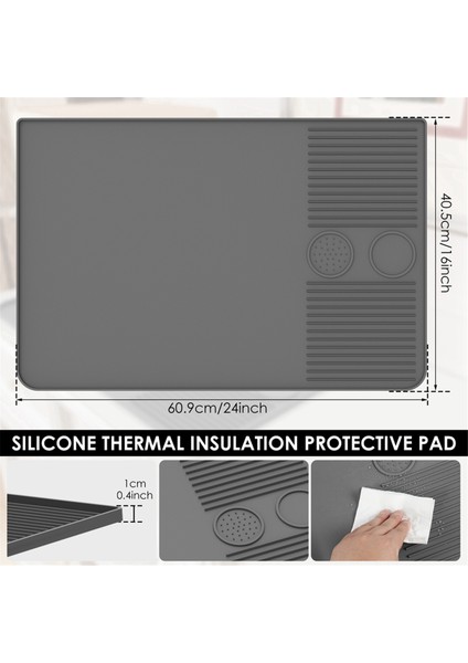 Büyük Silikon Kaymaz Kahve Makinesi Paspası, Isı ve Şok Emici, Kahve Sayacı Mat 40.5X60.9CM (Yurt Dışından) fırsatları