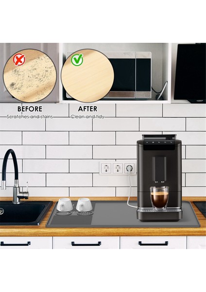 Büyük Silikon Kaymaz Kahve Makinesi Paspası, Isı ve Şok Emici, Kahve Sayacı Mat 40.5X60.9CM (Yurt Dışından) indirimleri