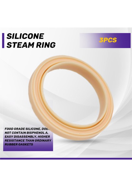 54MM Silikon Buhar Halkası, Breville Espresso Makinesi Için 3 Pack Grouphead Conta 878/870/860/840/810/500/450/SAGE 500/870 (Yurt Dışından) fırsatları
