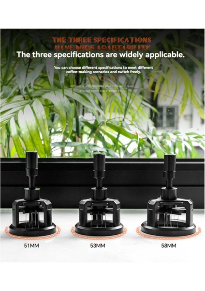 Wdt Aracı Espresso Kahve Karıştırıcı Distribütörü Ayarlanabilir Derinlik Espresso Karıştırıcı Alet Döner Kahve Tozu Iğnesi 53MM (Yurt Dışından) fırsatları