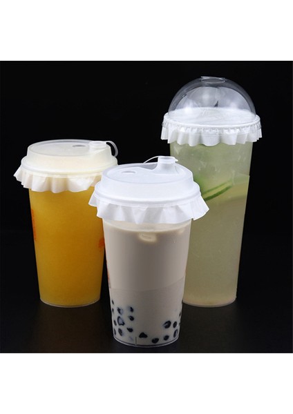 500PCS Fincan Sızdırmazlık Kağıt Film Kahve Çay Içeceği Paketleme Sızıntısı Kağıt Filmi Suçlayıcı Yuvarlak Şekil Şişe Mühürleyicisi (Yurt Dışından) indirimleri