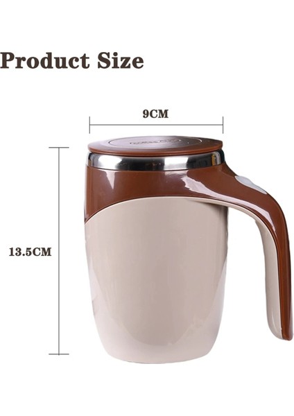 1pcs Tembel Kahve Karıştırma Fincan Otomatik Karıştırma Fincan Manyetik Dönen Elektrikli Süt Fincan Fincan 304 Paslanmaz Çelik A (Yurt Dışından) fiyatları