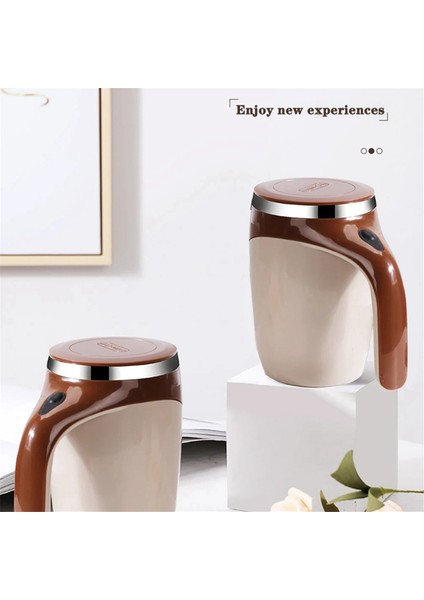 1pcs Tembel Kahve Karıştırma Fincan Otomatik Karıştırma Fincan Manyetik Dönen Elektrikli Süt Fincan Fincan 304 Paslanmaz Çelik A (Yurt Dışından) modelleri