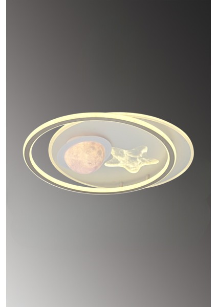 Yıldız 50 cm Plafonyer LED Avize 3 Renk Işık Modlu (Beyaz / Sarı / Gün Işığı) fiyatları