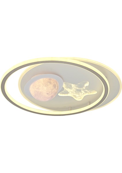 Yıldız 50 cm Plafonyer LED Avize 3 Renk Işık Modlu (Beyaz / Sarı / Gün Işığı) modelleri