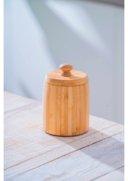 Bambu kapaklı Kavanoz - 12 cm modelleri