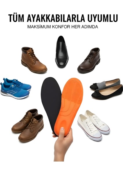 W30 Rahat Yumuşak Ortopedik Tabanlık Rahat Tabanlık Konfor Tabanı Spor Ayakkabı Tabanlığı Topuk Destekli Iç Tabanlık