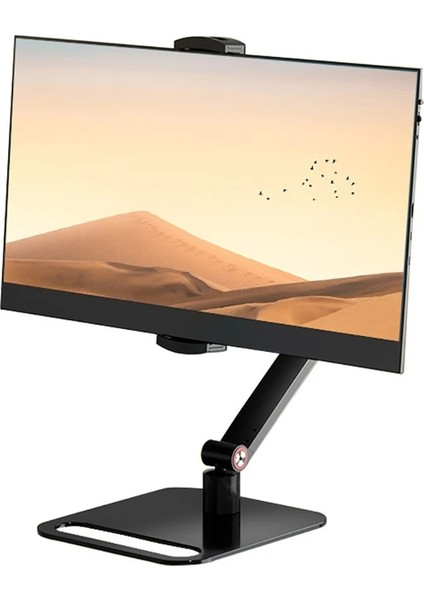 Evrensel Tablet,telefon ve Monitör STANDI-360° Döner Masa Üstü Ekran Tutucu-Metal Gövde