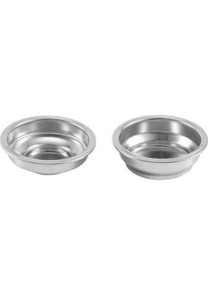 2pcs Paslanmaz Çelik 58MM Kahve Çay Filtre Sepeti Espresso Kahve Makinesi Aksesuarları Basınçlı Toz Kase (Yurt Dışından)