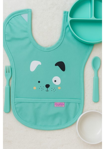 2'li Bebek Mama Önlüğü %100 Pamuk Antialerjik Waterprof Su Geçirmez fiyatları