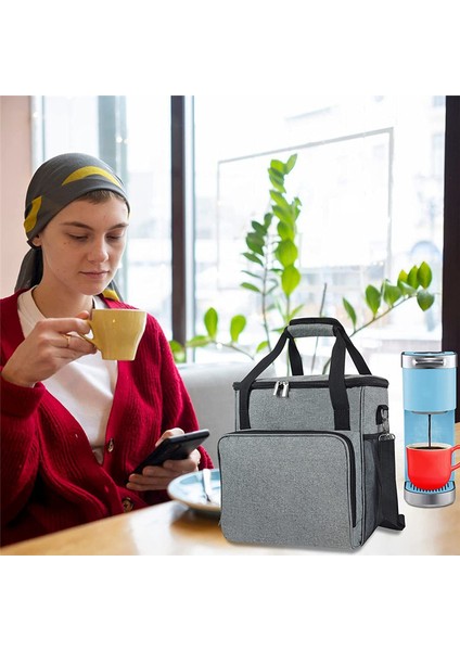 Kahve Makinesi Seyahat Tote Single Servis Kahve Istasyonu Organizatör Cep Tote Seyahat (Yurt Dışından) fırsatları