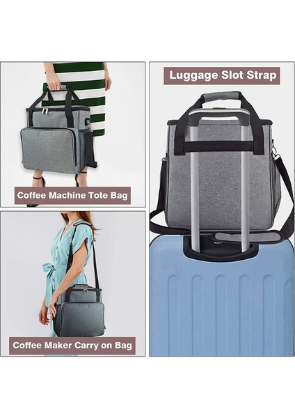 Kahve Makinesi Seyahat Tote Single Servis Kahve Istasyonu Organizatör Cep Tote Seyahat (Yurt Dışından) indirimleri