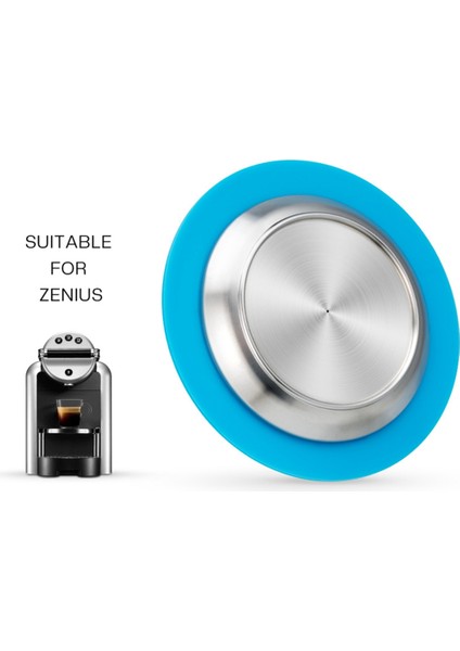 Nespresso Için 2pcs Zenius Kahve Filtresi Yeniden Kullanılabilir Kahve Kapsül Kapağı Espresso Kahve Krema Üreticisi Barista ile Fırça+Kaşık (Yurt Dışından)