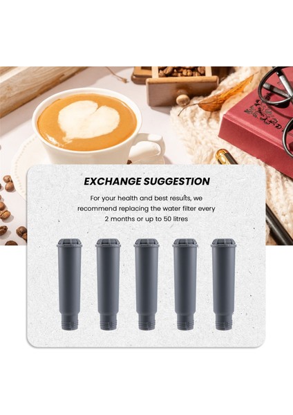 Melitta, Krups Claris F088, Nivona Otomatik Kahve Makineleri Su Filtresi Için 5 Adet Kahve Makinesi Su Filtresi Kartuşları (Yurt Dışından) modelleri