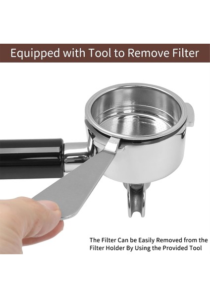 Donlim ve Casabrews Espresso Machine CM5418, 3700SENTIAL Için 2 Çabuk ile 51MM Paslanmaz Çelik Portafilter (Yurt Dışından) fırsatları