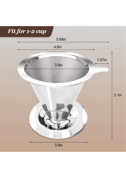 Kahve Damlası Üzerine Dökün, 40 Adet Kağıt Filtreli Yavaş Damla Kahve Filtresi, 1-2cups Için Kahve Makinesinin Üzerine Dökün (Yurt Dışından) fiyatları