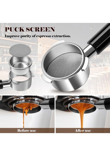54MM Dipsiz Portafilter, Espresso Dipsiz Portafilter Puck Ekran ve Paslanmaz Çelik Filtre Sepeti (Yurt Dışından) modelleri