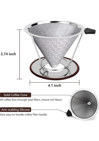 Kahve Filtresi Taban Filtresi Içermeyen Kağıt Filtre Kahve Filtresi Kahve Dripper Kahve Makinesi Için Temizlik Fırçası (Yurt Dışından) modelleri