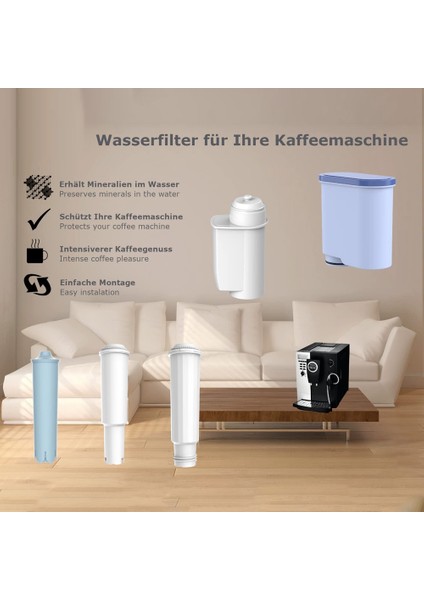 Aqua Temiz Tam Otomatik Kahve Makineleri Için Filtre Kartuşları, Philips CA6903/10 ve CA6903/22 ve Saeco CA6903/00 Için (Yurt Dışından) fiyatları