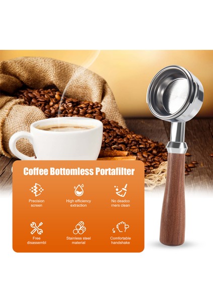 Kahve Dipsiz Portafilter Kahve Makinesi Ahşap Tutar Welhome Için Kahve Aksesuarları KD-310/KD-510 K888 (Yurt Dışından) fırsatları