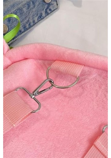 Önü Şeffaf Pencereli Omuz Çantası Pembe