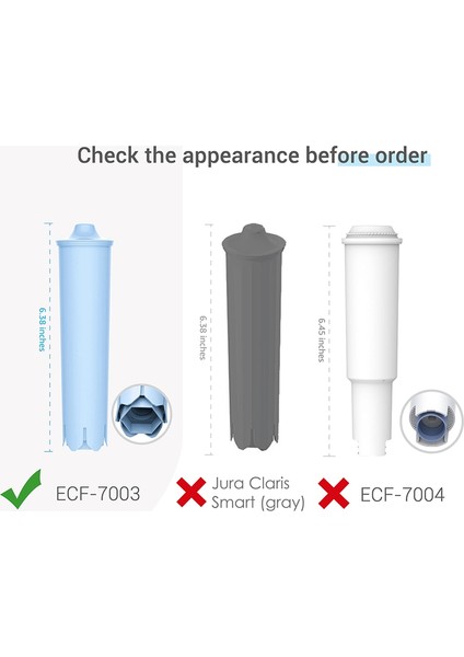 Yedek Su Filtresi Jura Capresso A9 C5 C60 C9 F50 J6 F7 F8 J9 Kahve Makineleri Aksesuarları (Yurt Dışından) fiyatları