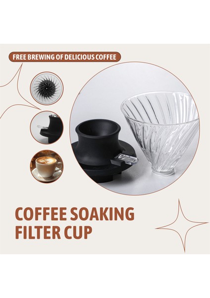 600ML Daldırma Damma Anahtarı Cam V60 Için Cam Kahve Makerüne Dökülme V Şekil Drap Kahve Drapper ve Filtreleri Şeffaf (Yurt Dışından) indirimleri