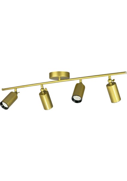 Spoti 4'lü Eskitme Renk (Gün Işığı) Modern Tasarım Salon - Mutfak - Banyo Spot Ledli Sıralı Avize fırsatları