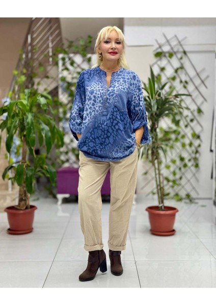 YG2095 İtalyan Coton Bluz Mavi fiyatları