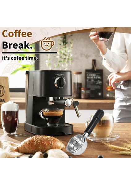 58MM Dipsiz Paslanmaz Çelik Profesyonel Espresso Kahve Portafilter, Tek ve Çift Bardak Filtre Sepeti (Yurt Dışından) indirimleri