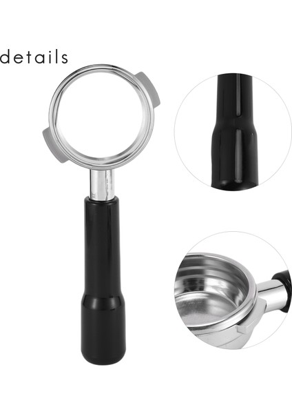 58MM Dipsiz Paslanmaz Çelik Profesyonel Espresso Kahve Makinesi, Tek ve Çift Bardak Filtre Sepeti (Yurt Dışından) fırsatları