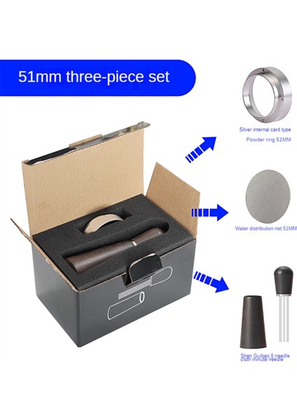 Kahve Karıştırıcı Distribütör Iğne Kahve Karıştırıcı Espresso Paslanmaz Çelik Alın Toz Halkası Set Kahve Aracı 51MM (Yurt Dışından) fırsatları