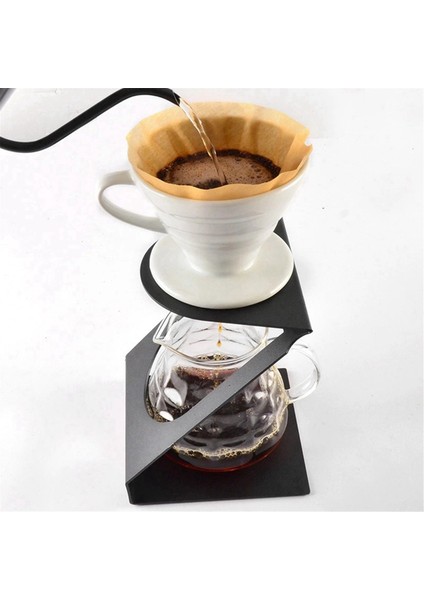 Kahve El Vur Raf Metal Filtre Kupası Tutucu Siyah Filtre Kupası Raf Kalınlaştırılmış Damla Tipi Filtre Kupası Tutucu (Yurt Dışından) modelleri